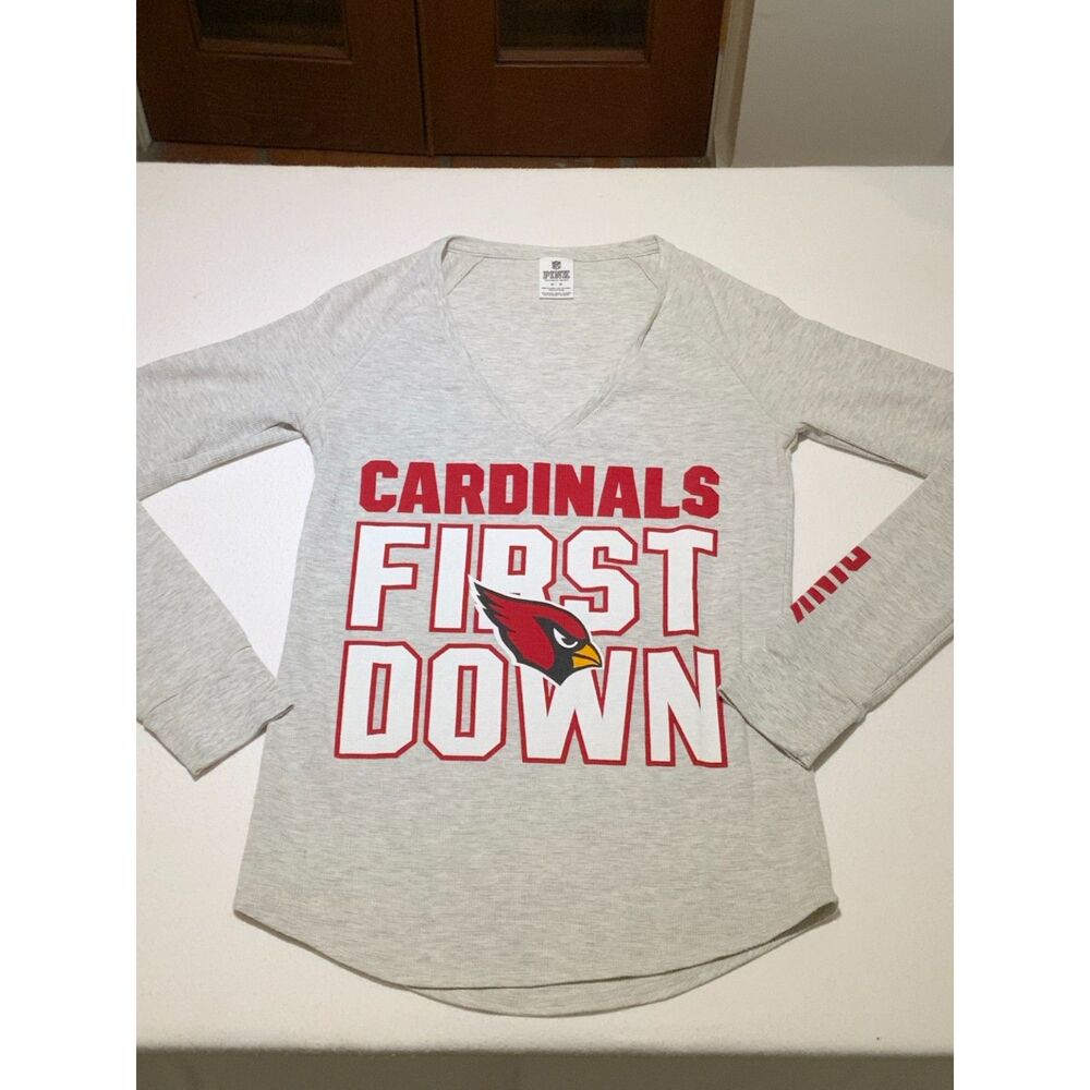 Victoria’s Secret PINK Cardinals First Down Long Sleeve Tee (M)